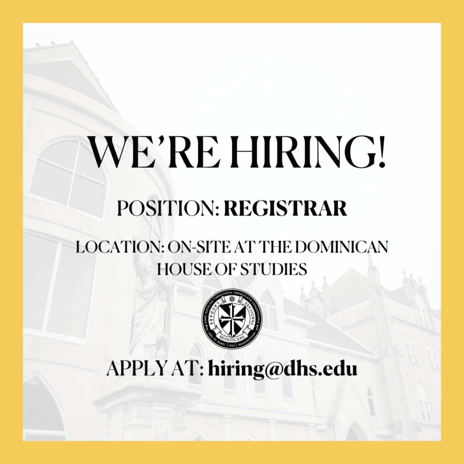 Homepage Dominican House of Studies