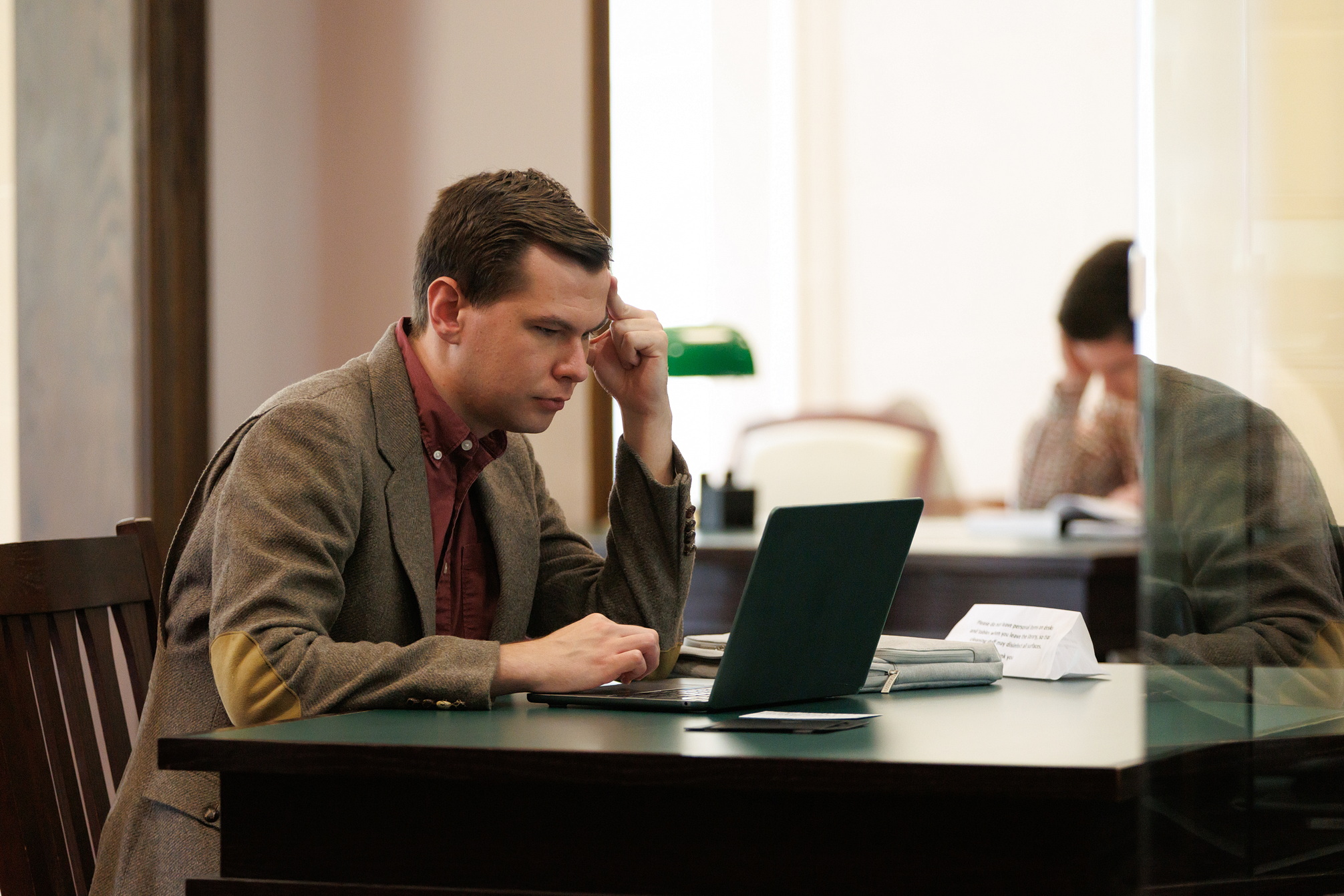 2026 - Patrick Mitchell in Library