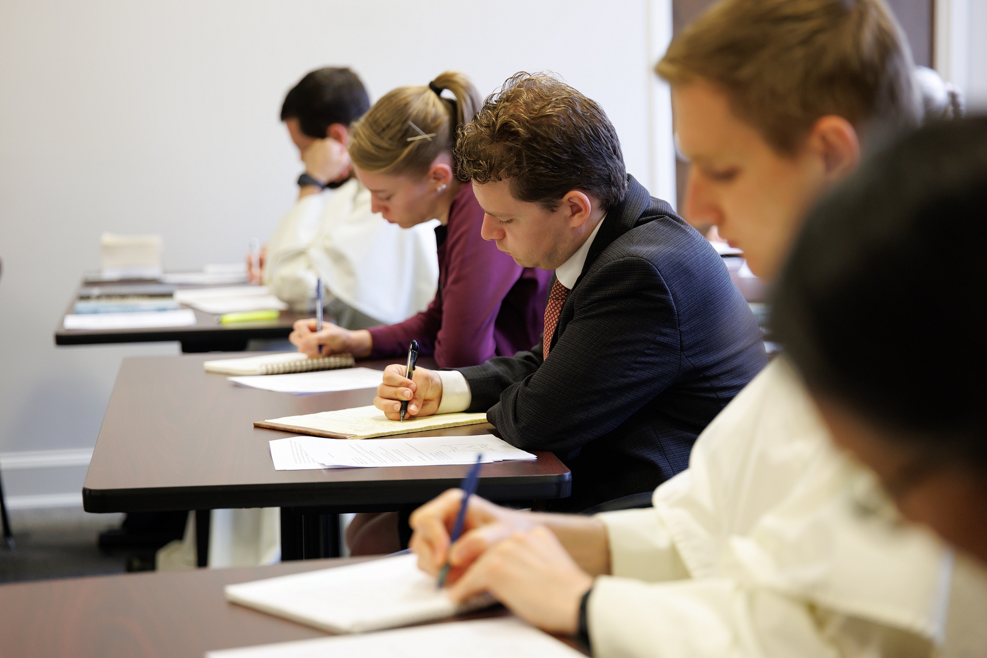 lay students and brothers in class